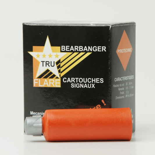 Tru Flare Bear Bangers15mm Centrefire Exploding Cartidges, Orange Shell, Box of 6