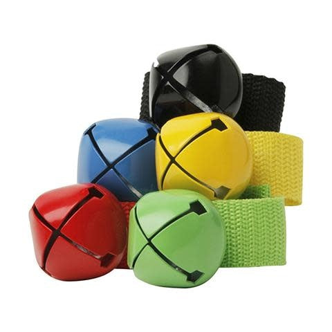 Single Bear Bell with Velcro Strap, Assorted Colours